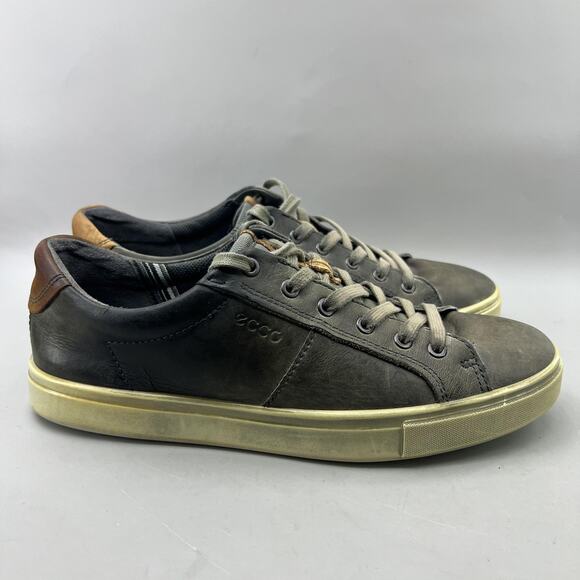ECCO Kyle Classic Street Sneakers Men Size 9 Brown Leather Casual Comfort Shoes main image 9